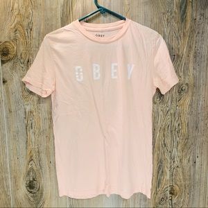 5/$20💛OBEY Light Pink Top